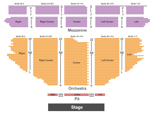 Hollywood Pantages Theatre Hell's Kitchen Seating Chart